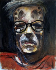 Ponury portret mężczyzny