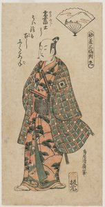 Ichikawa Danjuro II jako młody samuraj autorstwa Torii Kiyohiro