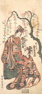 Scena ze sztuki Keisei Kaneni Sakura, 1756.