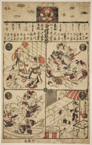 Ręce Ichimury (ranking Ichimura-za Tsuji) autorstwa Torii Kiyomasu II