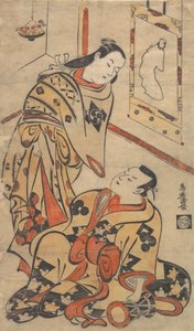 Kabuki ac i rs Gentaro Nakamura pomysł d Ikushima Shingoro, co? 1710. , komar. 1710. autorstwa Torii Kiyomasu I