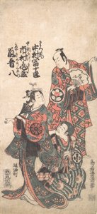 Scena z dramatu Matsu wa tai fusuma no wakesato, 1757 lub 1758, 1757 lub 1758.