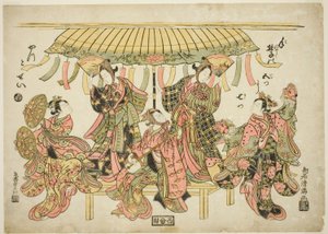 Rozrywka autorstwa Torii Kiyomitsu I