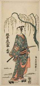 Aktor Bando Hikosaburo II autorstwa Torii Kiyomitsu I
