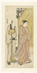 Aktor Iwai Hanshiro IV w życiu codziennym autorstwa Torii Kiyonaga