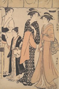 Ochłodzenie w Nakazu, 1782. autorstwa Torii Kiyonaga