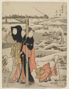 Jedenasty miesiąc (Jūichi gatsu) autorstwa Torii Kiyonaga