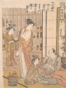 Zapominając synowską pobożność, ca. 1781. autorstwa Torii Kiyonaga
