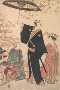 Ichikawa Yaozo III w roli Sukeroku z The Play Yukari no Edo-sakura, znany również jako..., autorstwa Torii Kiyonaga