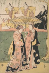 Scena z aktu Shosy, ca. 1788. autorstwa Torii Kiyonaga