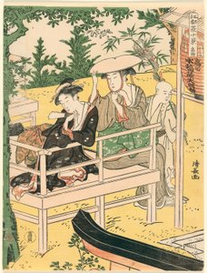 Takata, z serii „Dziesięć letnich scen w Edo (Edo natsu jikkei)” autorstwa Torii Kiyonaga