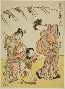 Piąty miesiąc (Satsuki), z serii „Modne dwanaście sezonów (Furyu juni kiko)” autorstwa Torii Kiyonaga