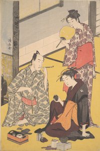 Te Kabuki ac i r Matsumoto w proszku biały lek V, co? 1783. autorstwa Torii Kiyonaga