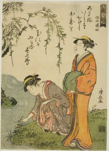 Poeta Sojo Henjo z serii „Sześciu nieśmiertelnych poetów (Rokkasen)” autorstwa Torii Kiyonaga