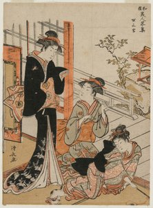 Trzy kobiety z serii Krótka kolekcja japońskich piękności, 1781. autorstwa Torii Kiyonaga