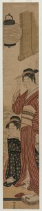 Dwie gejsze na balkonie, 1782. autorstwa Torii Kiyonaga