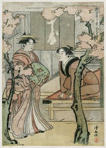 Yoshihara autorstwa Torii Kiyonaga