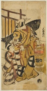Ohta ni Hiroji lekarz jako Asahina Saburo autorstwa Torii Kiyonobu I