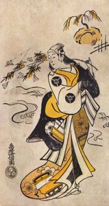 Młoda Japonka w kimonie autorstwa Torii Kiyonobu I