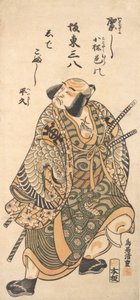 Aktor Nakamura Nakazo jako wojownik, 1716-1