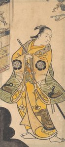 Aktor jako samuraj młodzieży, ca. 1735.