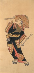 Ichimura Takenojo VIII, ca. 1720. autorstwa Torii Kiyotomo.