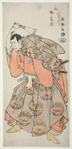 Yaozo Ichikawa Dobry jako Kurando Saeki autorstwa Toshusai Sharaku