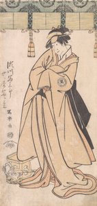 Aktor Segawa Tomisaburo II jako pokojówka Otomosa Wakakusa, właściwie książę Korehito, ..., 1794-7 autorstwa Toshusai Sharaku