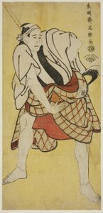 Ichikawa Tomimon jako Inokumamon Bay autorstwa Toshusai Sharaku