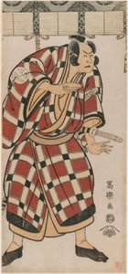Aktor Otani Hiroji III jako Hata no Taizan Taketora autorstwa Toshusai Sharaku