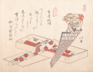 Świece Aizu, XIX wiek. autorstwa Totoya Hokkei