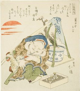 Daikoku, z serii "Siedmiu bogów szczęścia (Shichi fuku jin no uchi)".