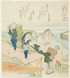 Fujisawa, z serii „Zapis podróży do Enoshimy (Enoshima kiko)” autorstwa Totoya Hokkei