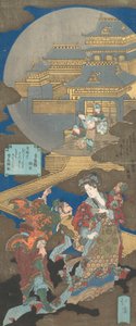 Scena w Gekkyuden - Dream of the Moon Palace, 1831.