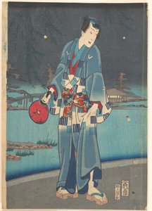 Współczesny Genji - Oglądanie świetlików (Imayō Genji Shiken Hotaru Asobi) autorstwa Toyohara Kunichika