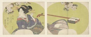Kurtyzana i shamisen Modern Twelve Months (tytuł serii) Imayo junikagetsu (tytuł serii na obiekcie) autorstwa Toyokuni (II) , Utagawa