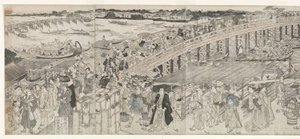 Widok: Ciesz się wieczorną bryzą na moście Ryogoku