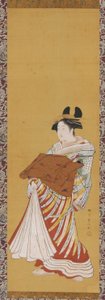 Yudokoro Oto w para autorstwa Toyonobu Utagawa