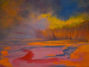 Tangerine Dreamscape 2, 2024 (olej na płótnie)