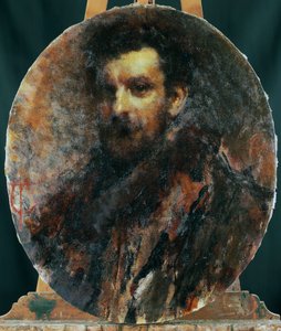 Portret Cletto Arrighi, pseudonim Carlo Righetti (Mediolan autorstwa Tranquillo Cremona