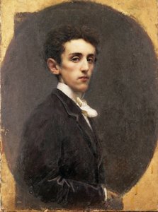 Portret włoskiego pisarza Carlo Dossiego autorstwa Tranquillo Cremona