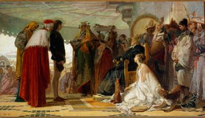 Wenecki nawigator Marco Polo przed wielkim Qubilai
