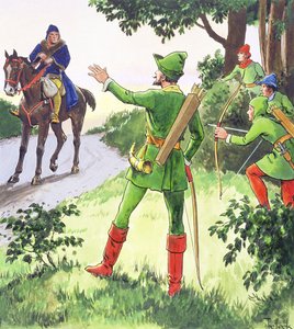 Robin Hood, z „Peeps to the Past”, opublikowany ok. 1900 r.