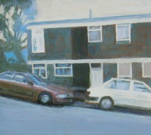 Miejsce do życia 13, 2011 (olej na sklejce) autorstwa Trevor Burgess