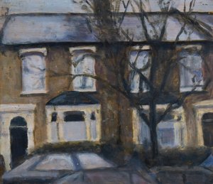 Miejsce do życia 31, 2012 (olej na sklejce) autorstwa Trevor Burgess