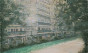 Miejsce do życia 52, 2013 (olej na sklejce) autorstwa Trevor Burgess