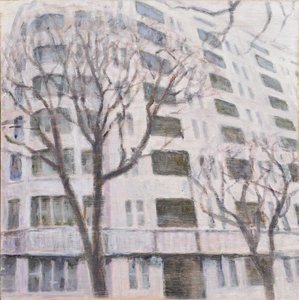 Miejsce do życia 58, 2013 (olej na sklejce) autorstwa Trevor Burgess