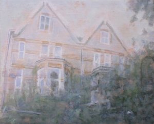 Miejsce do życia 60, 2013 (olej na sklejce) autorstwa Trevor Burgess