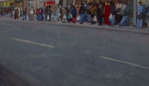 Koniec dnia, 2010 (olej na płótnie) autorstwa Trevor Burgess