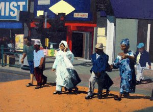 Zaczynając od teraz, 2006 (olej na płótnie) autorstwa Trevor Burgess